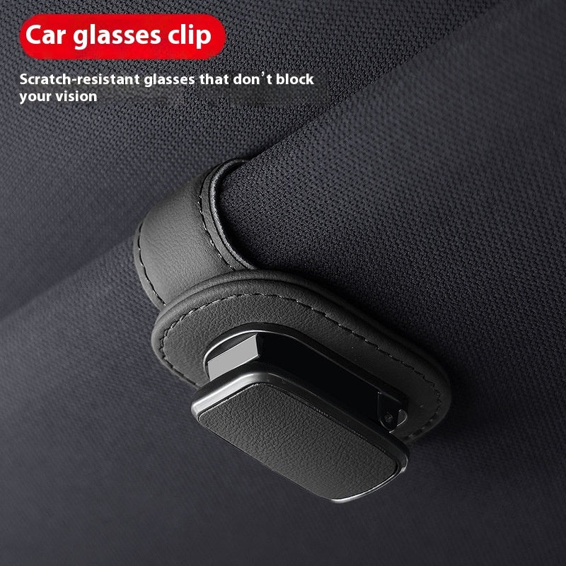 Premium Leather Car Glasses Frame