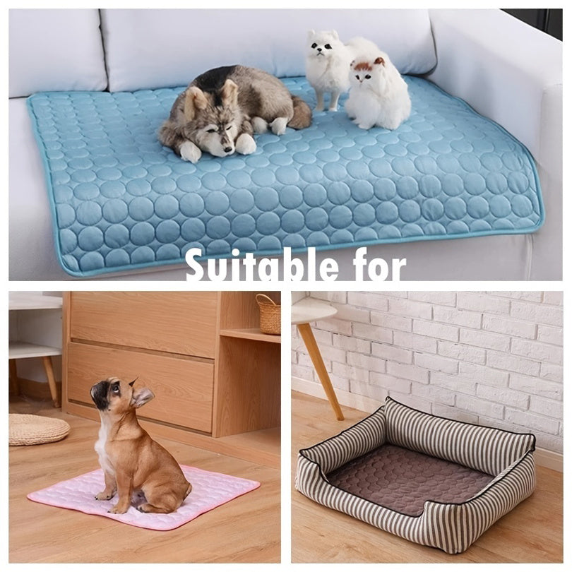 Extra Large Dog Cooling Mat – Summer Pet Bed for Small & Large Dogs, Cat Ice Pad, Durable Sofa Blanket
