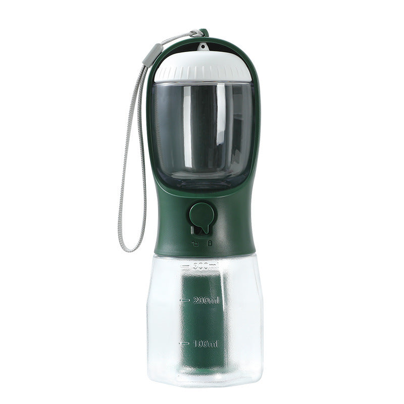 3-in-1 Portable Dog Water Bottle, Bowl & Waste Bag Dispenser