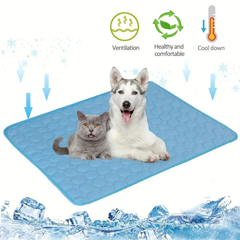 Extra Large Dog Cooling Mat – Summer Pet Bed for Small & Large Dogs, Cat Ice Pad, Durable Sofa Blanket