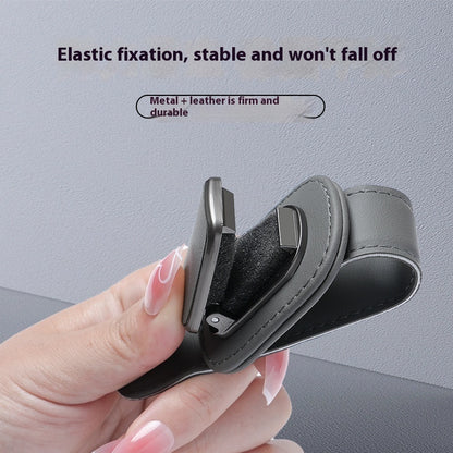 Premium Leather Car Glasses Frame