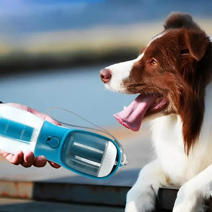 3-in-1 Portable Dog Water Bottle, Bowl & Waste Bag Dispenser