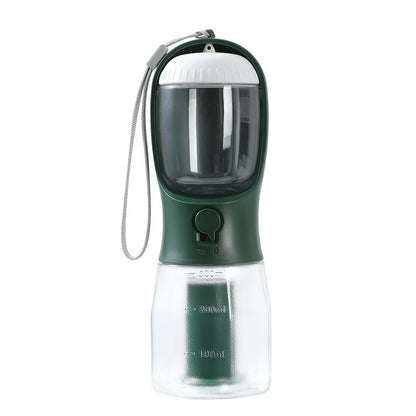 3-in-1 Portable Dog Water Bottle, Bowl & Waste Bag Dispenser
