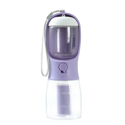 3-in-1 Portable Dog Water Bottle, Bowl & Waste Bag Dispenser