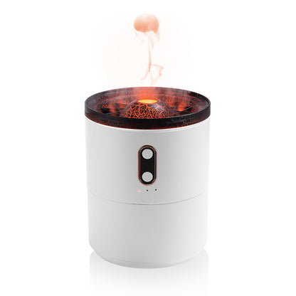 Volcanic Flame Aroma Diffuser – USB Jellyfish Air Humidifier & Night Light Lamp