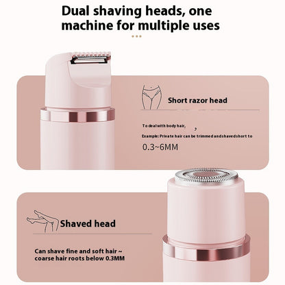 Dual-Head Electric Women’s Shaver – Painless Epilator