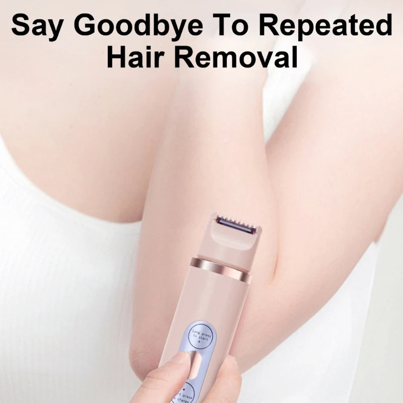 Dual-Head Electric Women’s Shaver – Painless Epilator