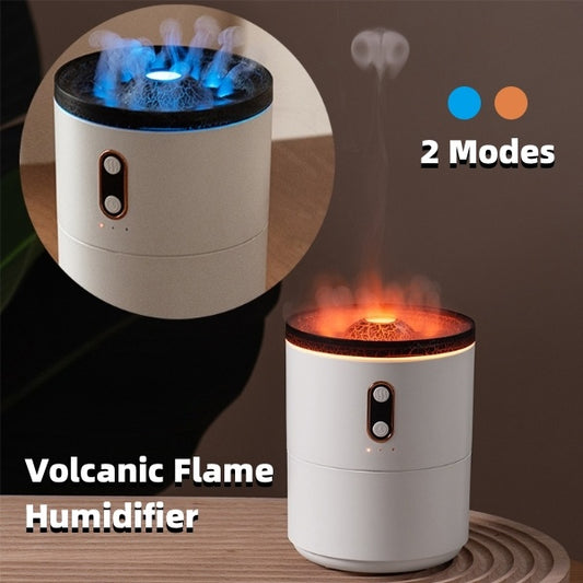 Volcanic Flame Aroma Diffuser – USB Jellyfish Air Humidifier & Night Light Lamp