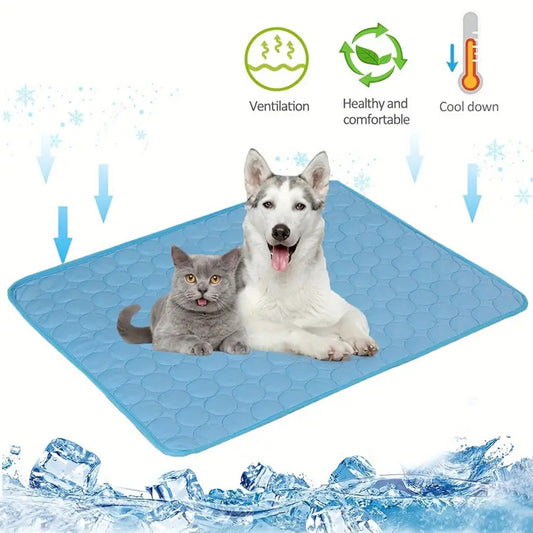 Extra Large Dog Cooling Mat – Summer Pet Bed for Small & Large Dogs, Cat Ice Pad, Durable Sofa Blanket